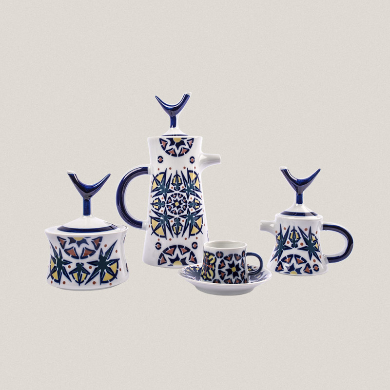 Coffee Set 6 services Toxo Color