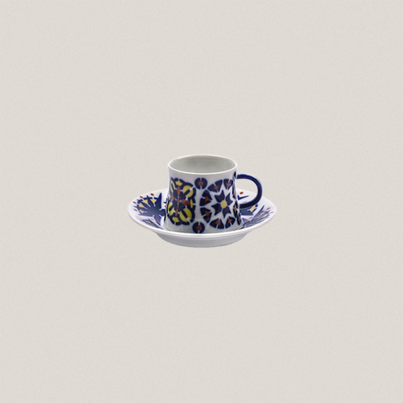 Coffee Cup and Saucer Toxo Color