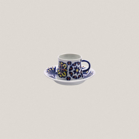 Coffee Cup and Saucer Toxo Color