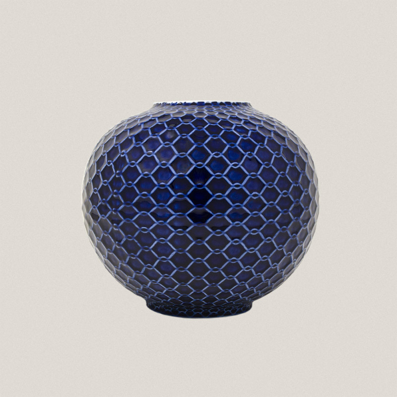 Vase Rede Blue Cobalt