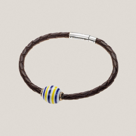 Pulsera Trenza Azul y Amarillo