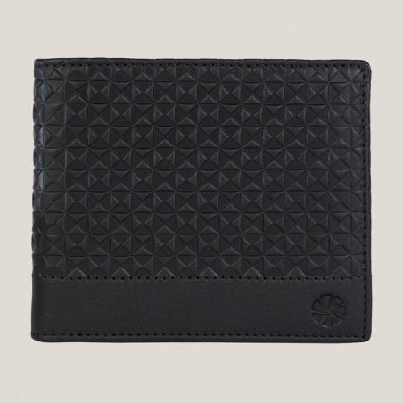 Black Geo Wallet with Coin Purse