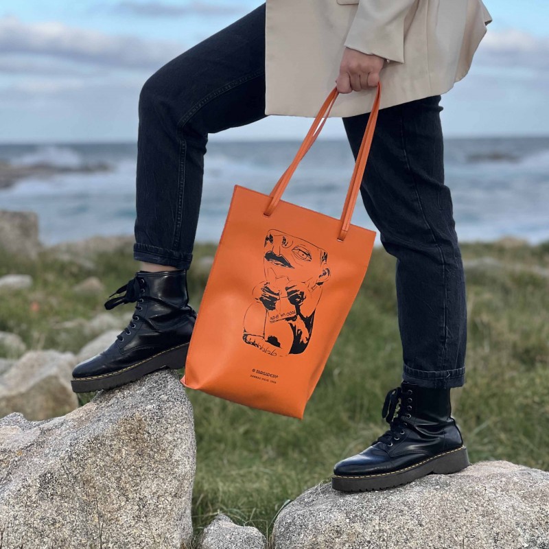 Orange Vicios Tote Bag 2