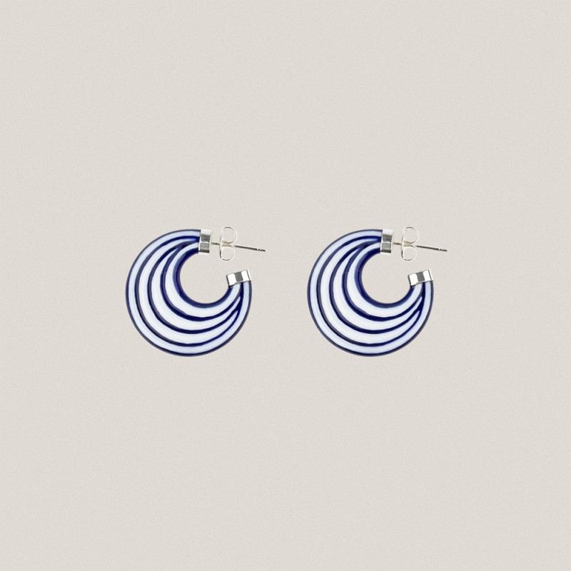 Blue Arracada Earrings Set