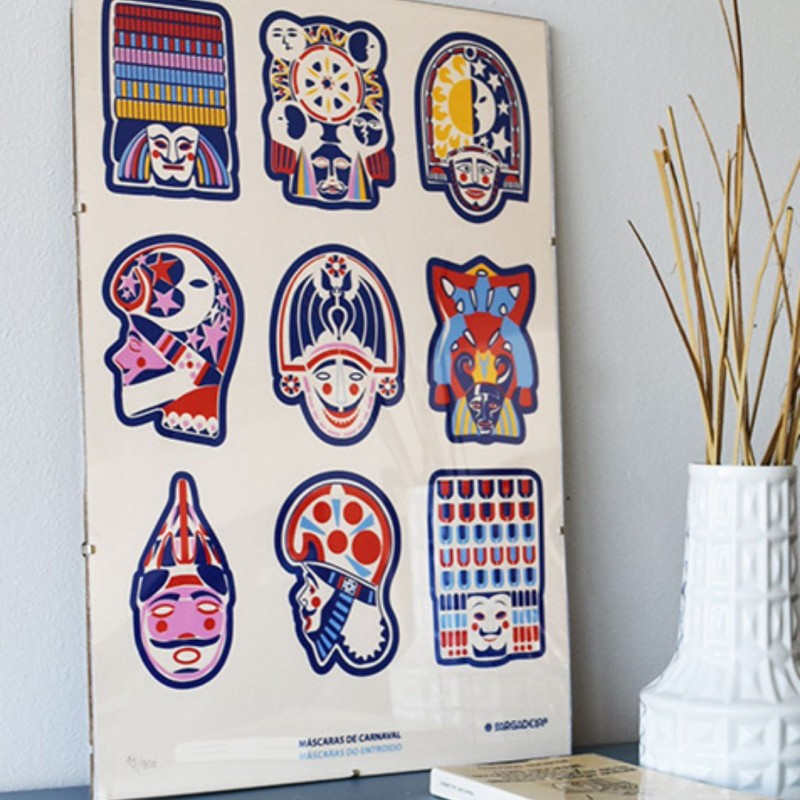 Carnival Masks Print 2